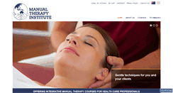 Desktop Screenshot of manualtherapyinstitute.com